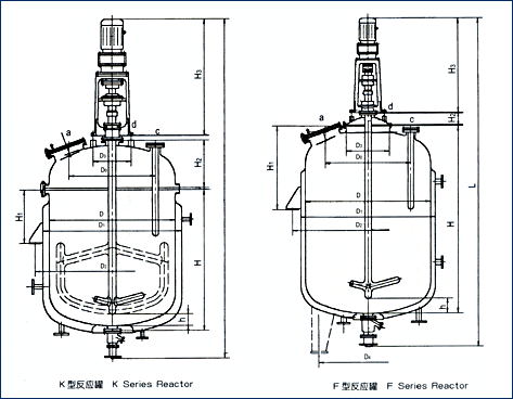 搪玻璃反应罐50L-30000L